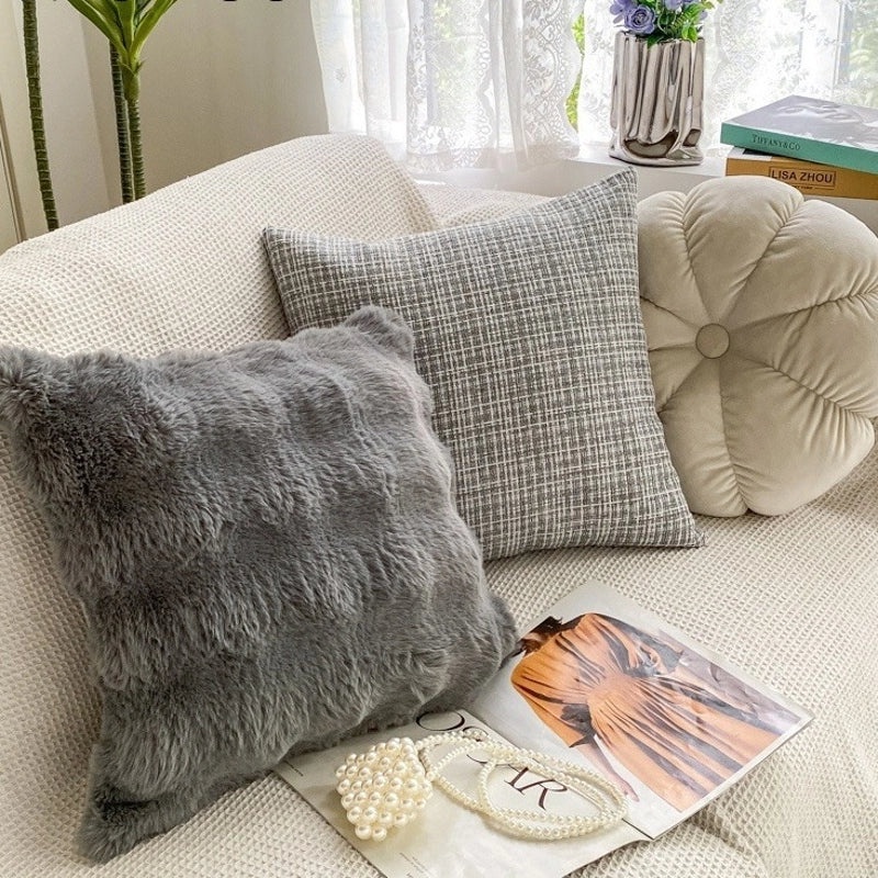 Solid Color Polyester Pillow Covers for Couch and Sofa Decor | Home Decor & Pillow Cases