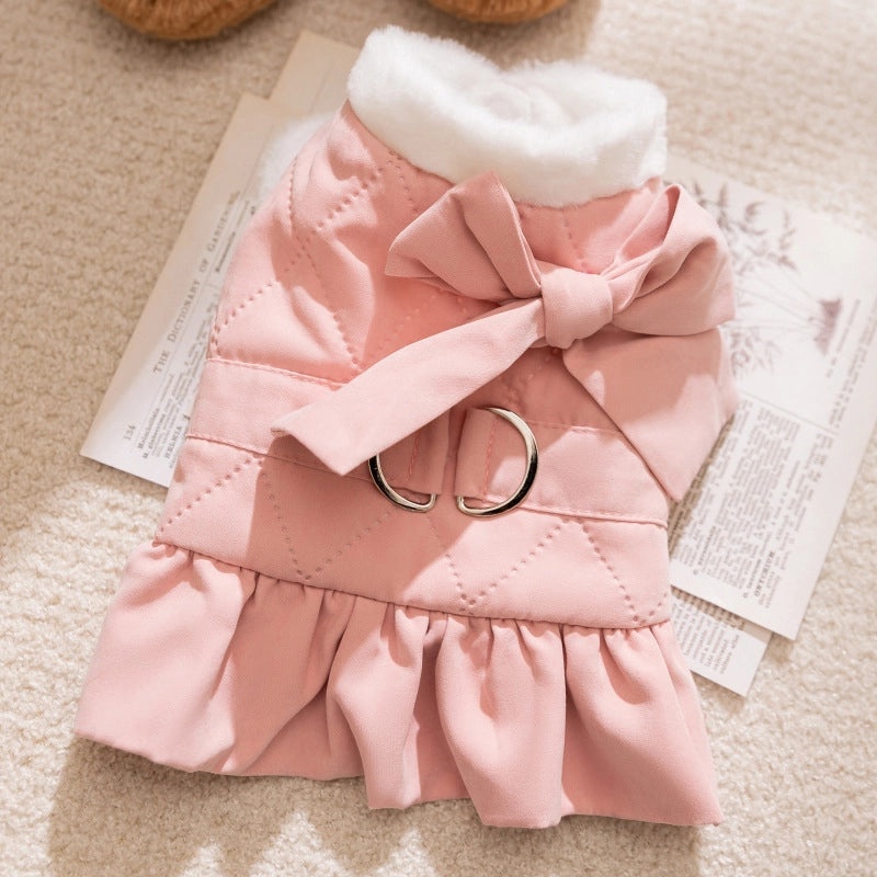 Cozy Flannel Solid Color Bow Tie Pet Apparel|Pet Clothing & Accessories