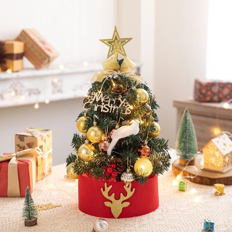 45cm Small Flocking Christmas Tree Set DIY Holiday Decoration Ornaments for Home | Christmas Decorations