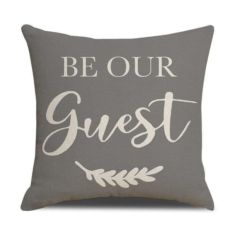 Minimalist Linen Letter Pillow Covers for Couch Sofa Decor|Home & Living Pillows