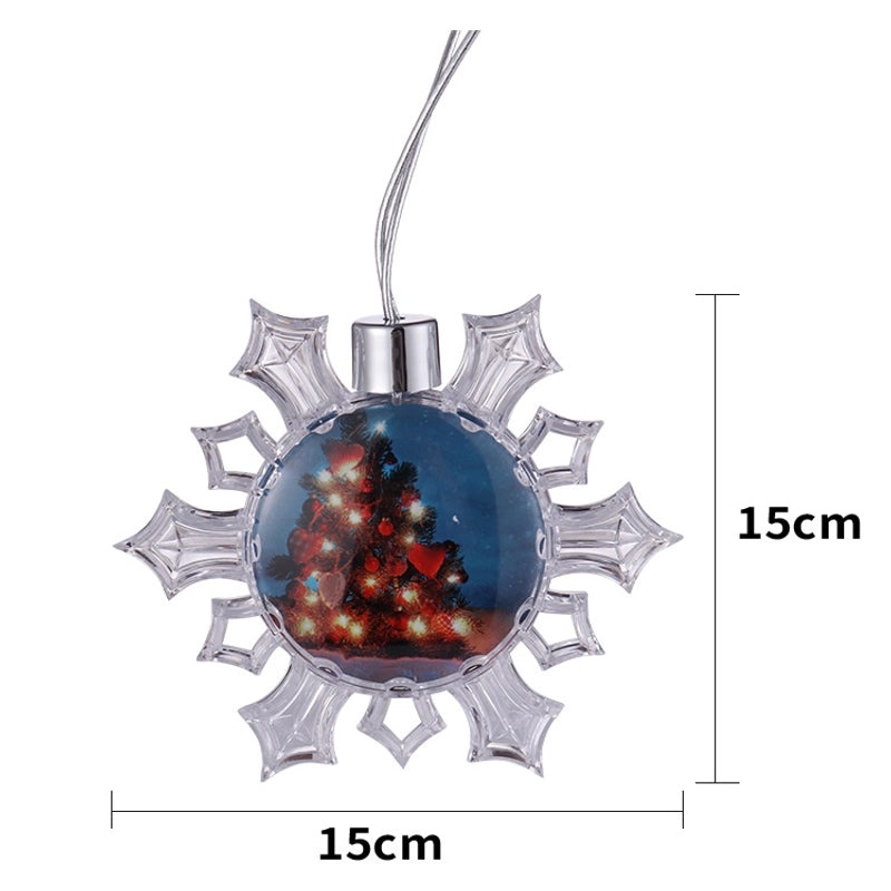 Minimalist Christmas Snowflake Hanging Ornaments Plastic Festival Decorations|Home Decor Ornaments