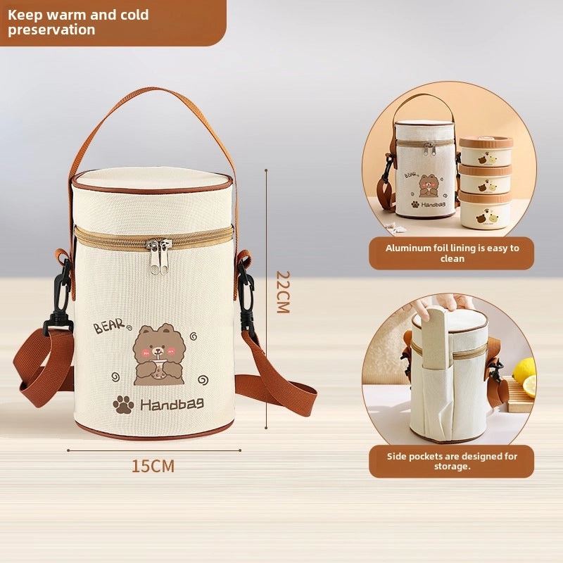 Microwave Safe Cat Lunch Box Set | Office & Home Insulated Small Meal Container | Cute Portable Lunch Box | Kitchen Storage Containers|Lunch Boxe