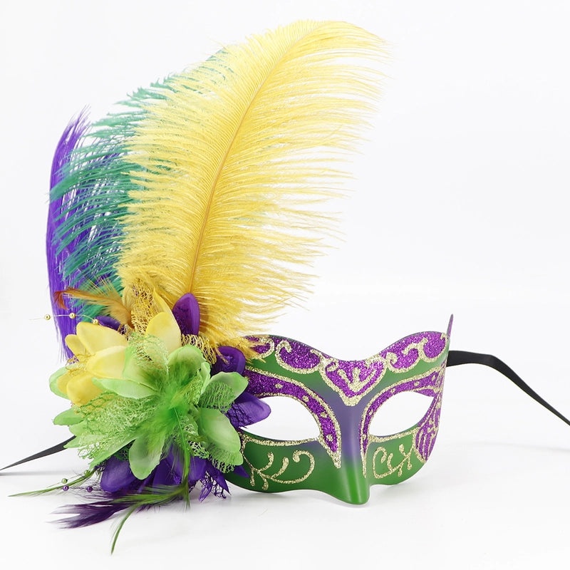 Easter Mardi Gras Feather Plastic Party Mask Selfie Props Holiday Accessories 1 Piece|Party Supplies & Accessories