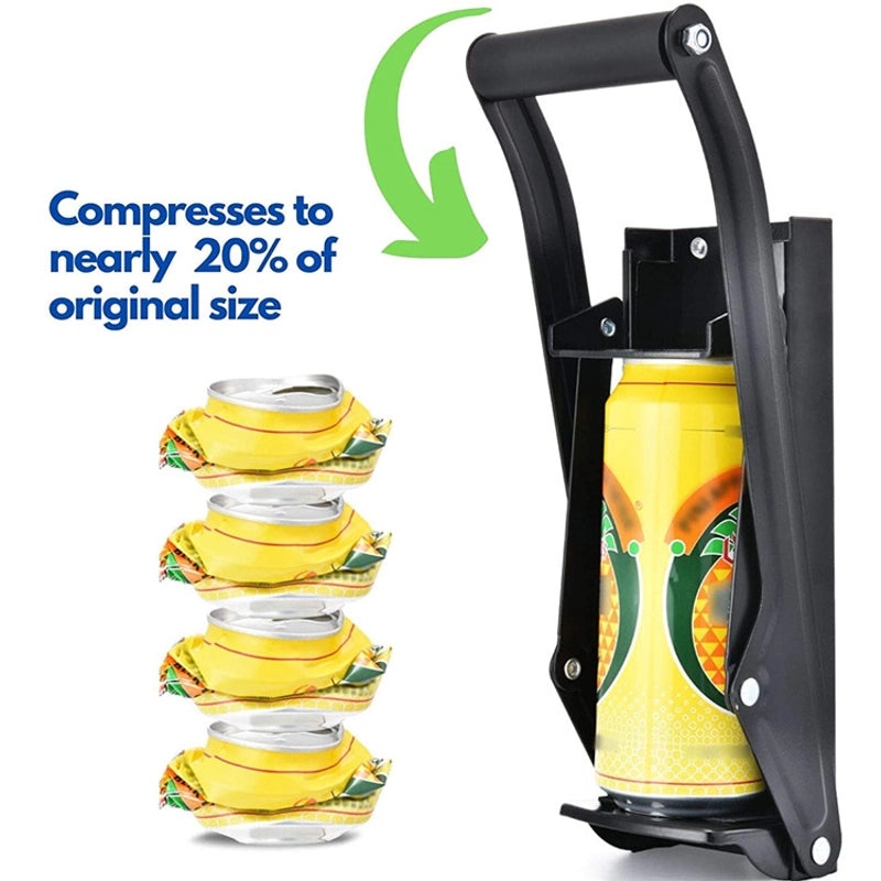16 Oz Wall-mounted Can Crusher Hand Press Pop Can Opener Bottle Flattener | Kitchen Tools & Gadgets