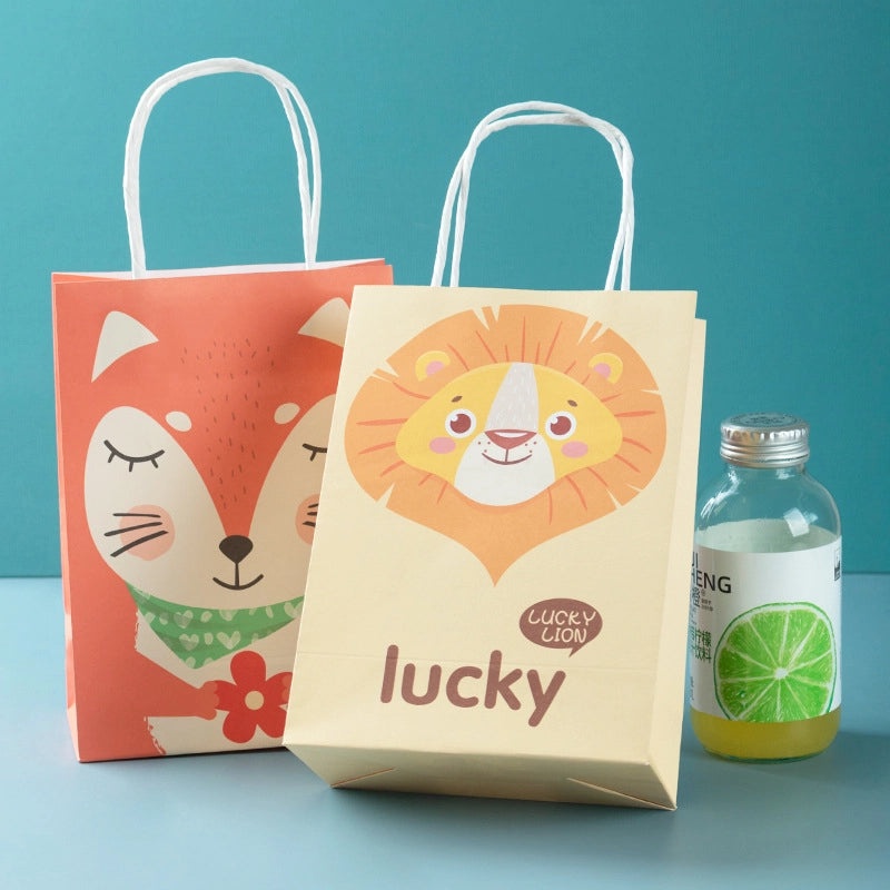 Cartoon Animal Design Holiday Party Gift Bags Durable Daily Use Wrapping Supplies|Party Supplies