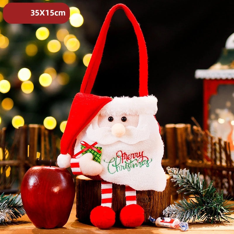 Christmas Tree Santa Claus Snowman Gift Bags Festive Party Wrapping Supplies|Holiday Party Supplies