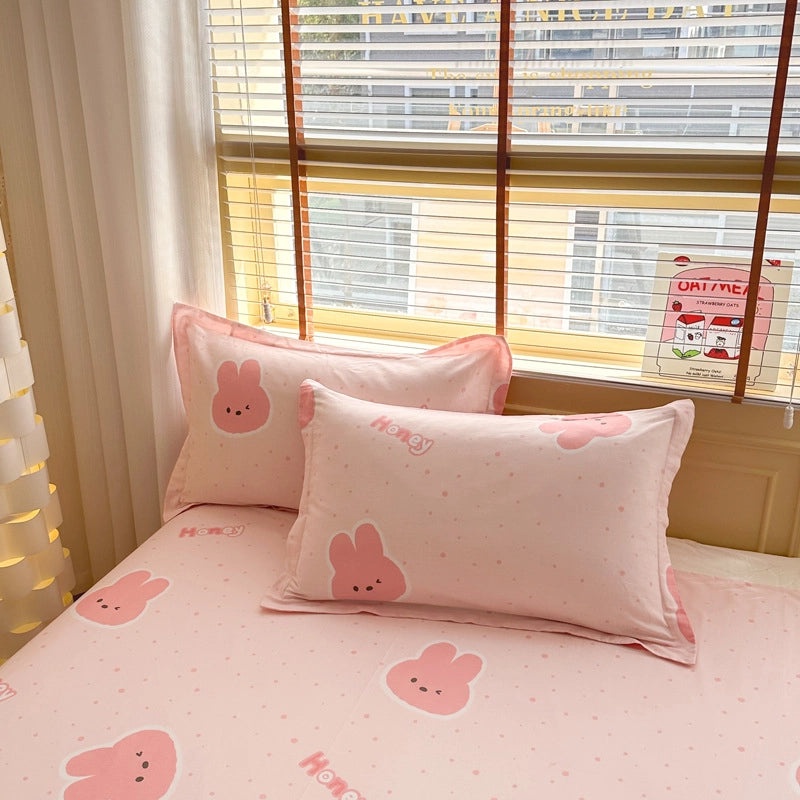 Simple Cotton Twill Pillowcase 40x40cm One-Piece Soft Student Home Bedding | Home & Living Bedding Sets