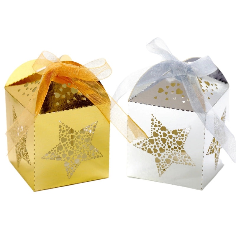 Valentine's Day Star Solid Color Paper Wrapping Supplies 50 PCS Package|Gift Wrap & Packaging