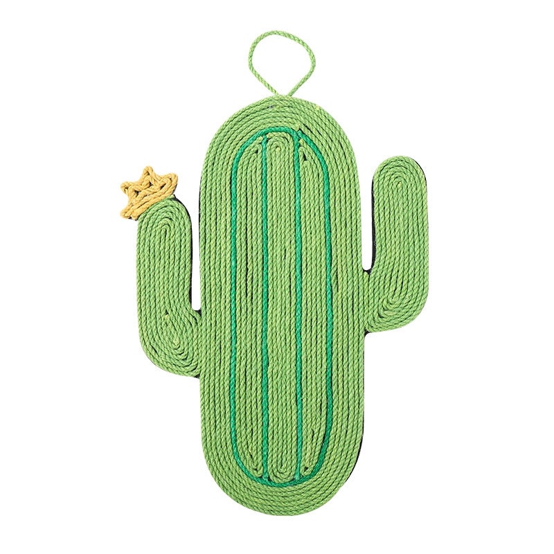 Cactus-shaped Sisal Cat Scratching Pad Anti-Slip Sofa Protector Cat Claw Grinder Toy|Pet Supplies Cat Accessories