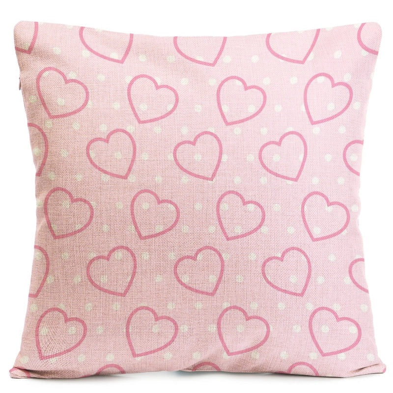 Elegant Heart-Shaped Linen Pillow Covers for Sofa Valentine’s Day Minimalist Couch Decor|Home Decor Pillows
