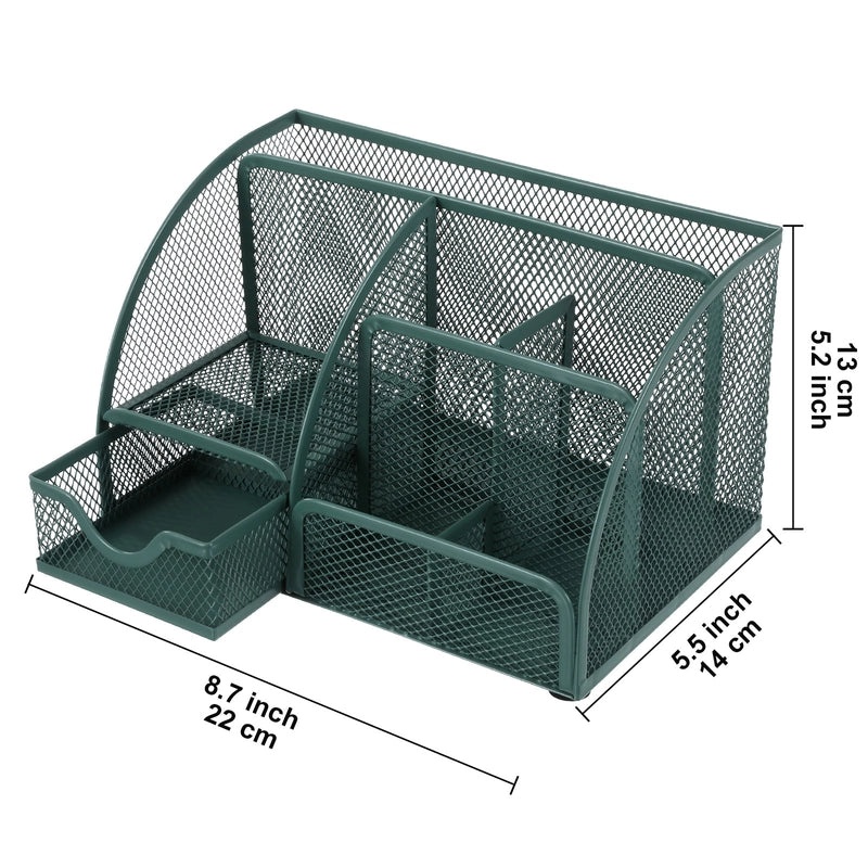 Creative Metal Pen Holder Hollow Desktop Organizer Stationery Storage Box | Office Supplies