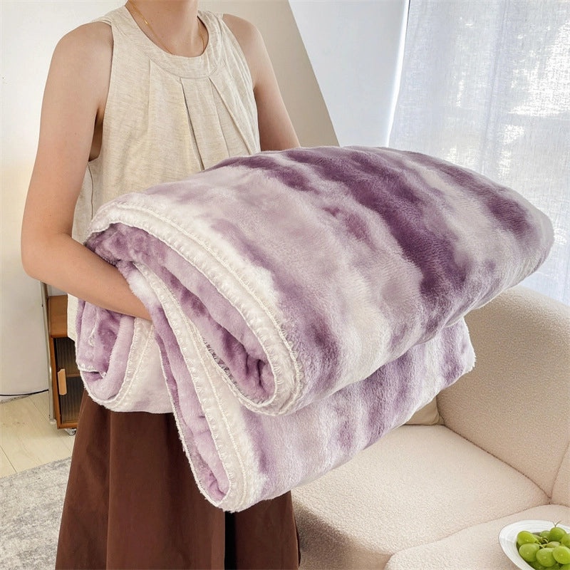 Cozy Solid Color Polyester Throw Blanket for Couch and Sofa Decor | Home Textiles & Accessories