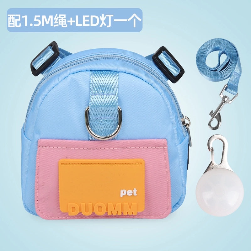 Cartoon Dog Backpack for Pets Outdoor Travel Small Schoolbag Lightweight Pet Supplies|Pet Accessories