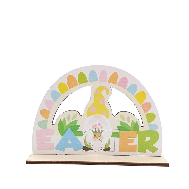 Easter Casual Elegant Wooden Letter Boxwood Table Decoration for Holiday Banquet Party 1 Piece|Home Decor