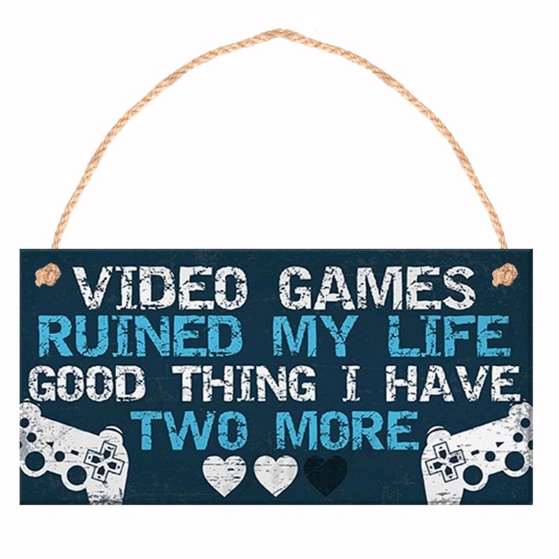 Easter Wooden Wall Sign with Hemp Rope, Creative Printed Game Board Decor for Home and Storefront|Home Decor