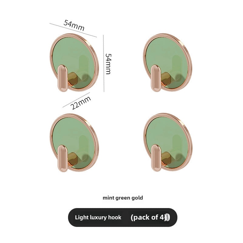 Yimijia Adhesive Seamless Wall Hook for Kitchen Bathroom Key Clothes Hanging|Home Organization & Storage