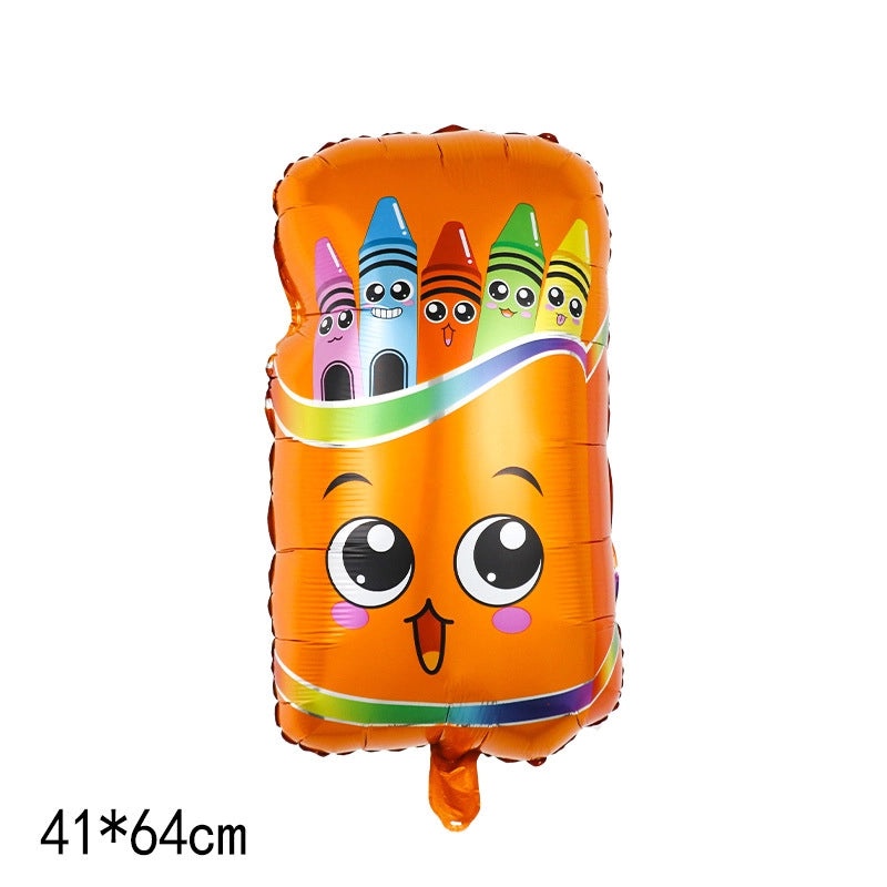 Back To School Cute Classic Letter Pencil Aluminum Foil Balloons for Party Festival Decor|Party Supplies Balloons