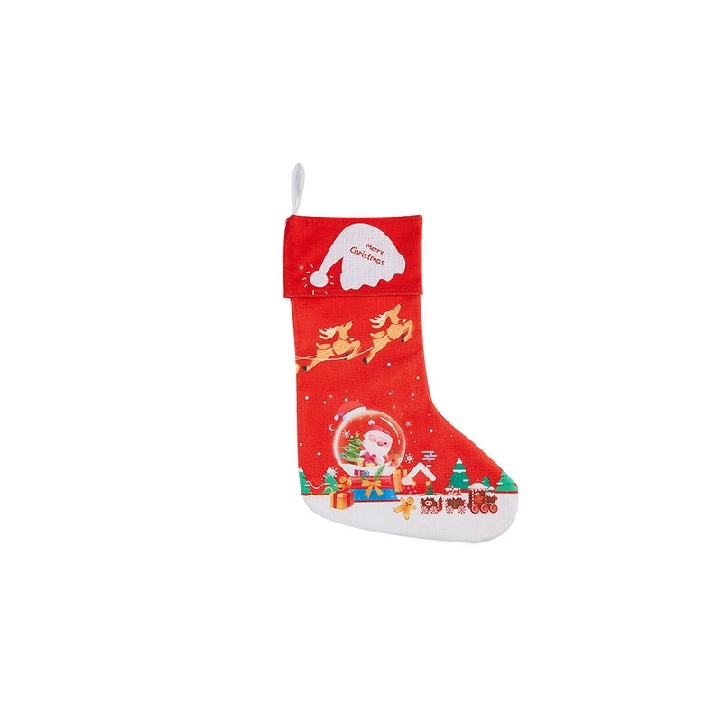 Christmas Holiday Socks 300g Cotton Linen Kids Gift Bags Festive Decorations | Holiday Accessories