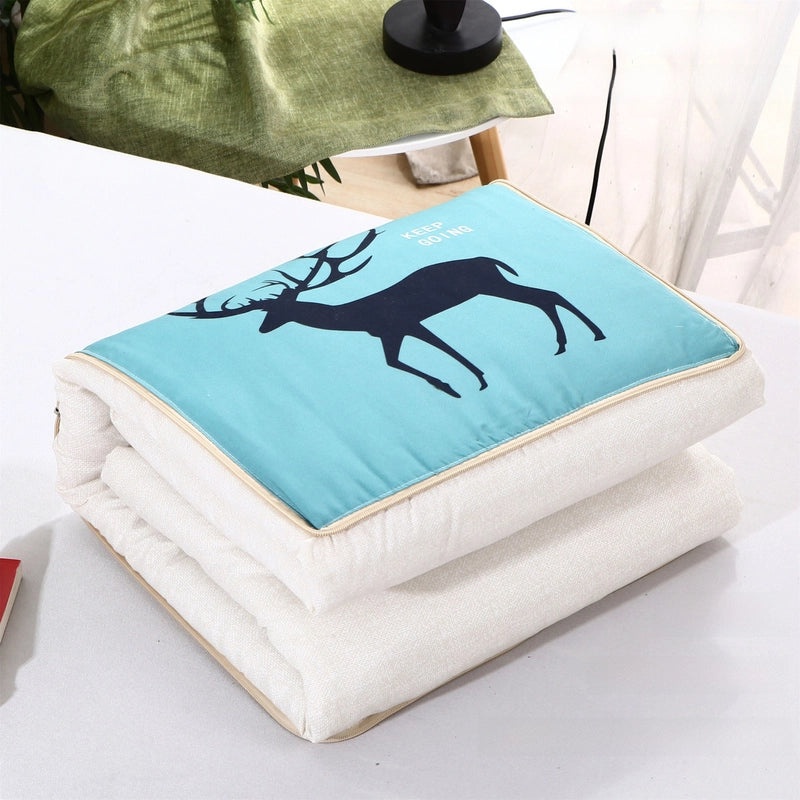 Custom Logo Pillow Quilt Dual-use Car Cushion & Sleeping Blanket Four-season Thin Blanket Gift Printing|汽车配件