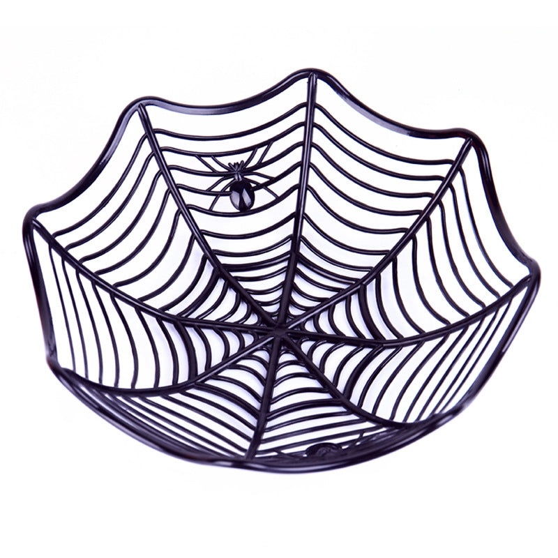 Halloween Spider Web Skull Candy Basket Cute Plastic Decorative Props|Home Decor