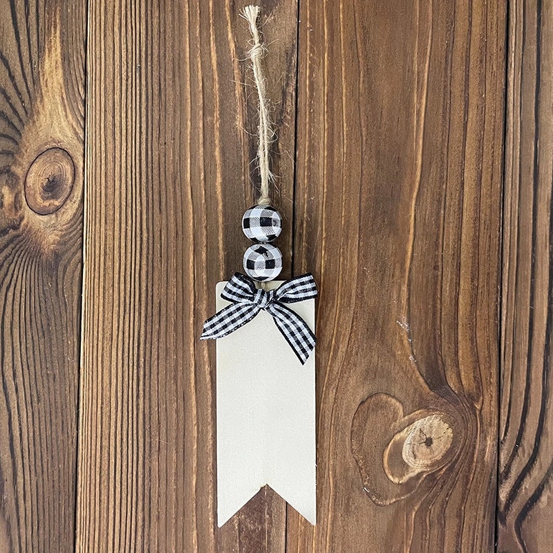 Nordic Christmas Snowman Bow Knot Wooden Hanging Ornament for Festival Party Decoration|Home Decor Ornaments