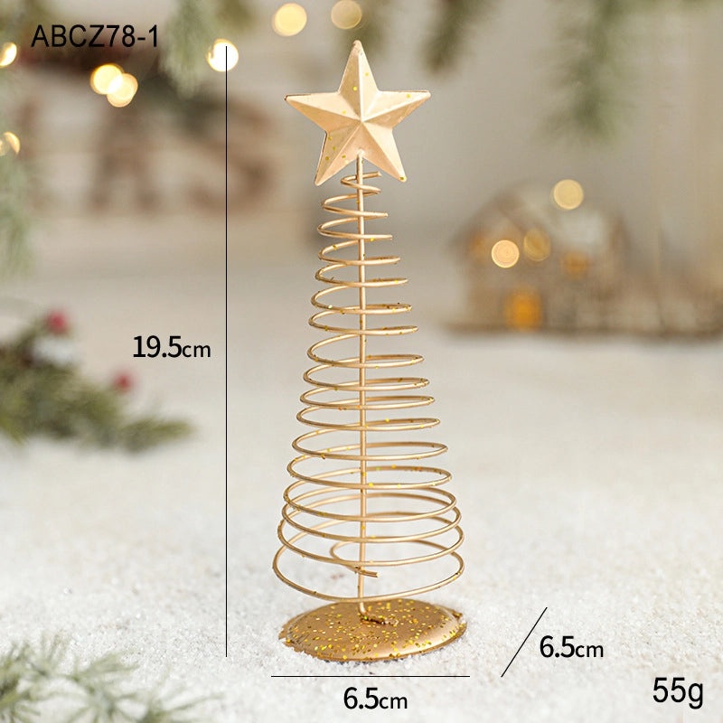 Elegant Minimalist Christmas Tree Ornament Iron Holiday Decoration for Table and Daily Selfies|Home Decor & Holiday Decorations