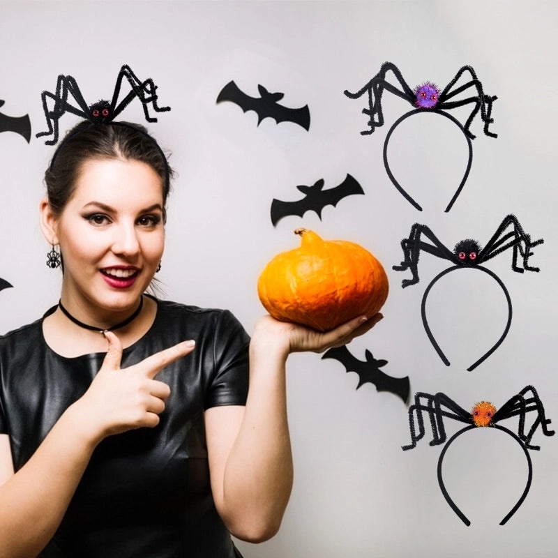 Halloween Spider Hair Band Retro Hip-Hop Style Funny Plastic Cloth Party Festival Accessory|Hair Accessories