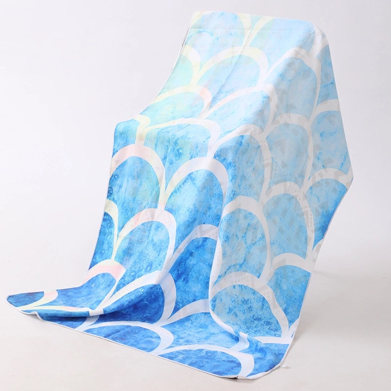 Underwater Animal Print Double-Sided Velvet Polyester Bath Towel | Bath & Beach Towels