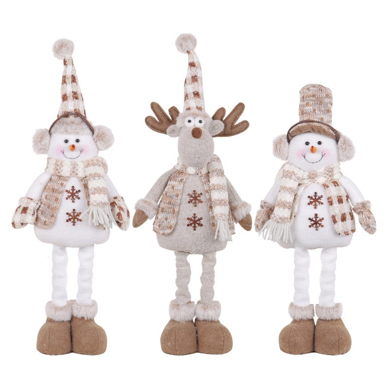 Cute Christmas Snowman Family Decor Doll for Home | Holiday Decorations