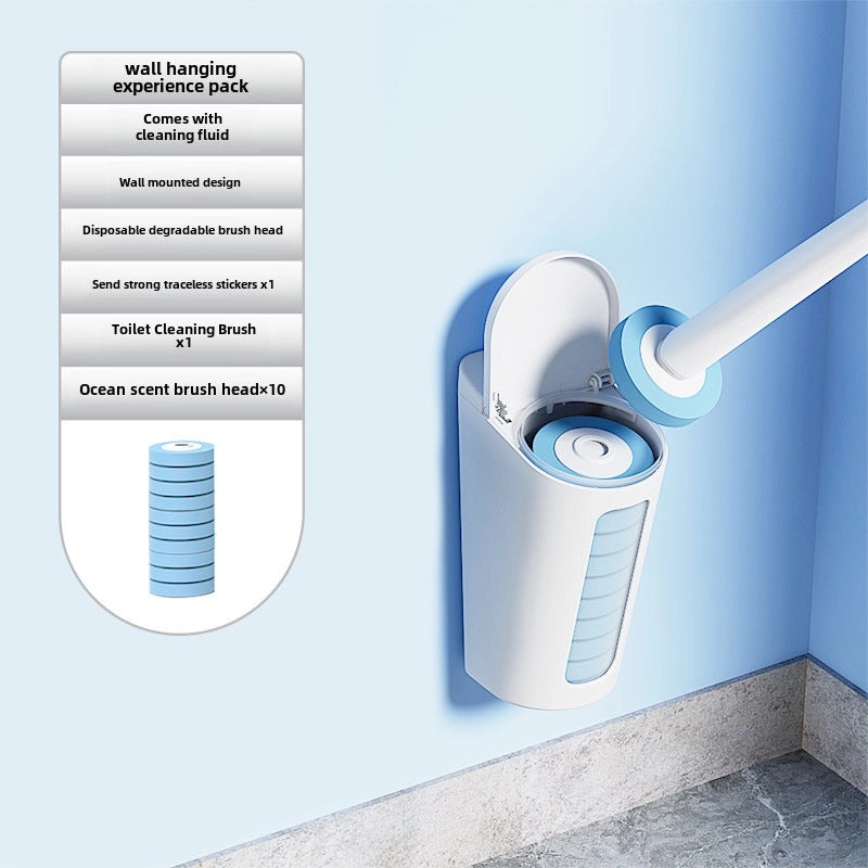 Disposable Toilet Brush Replacement Set Wall-Mounted Household Cleaning Brush | Bathroom Accessories