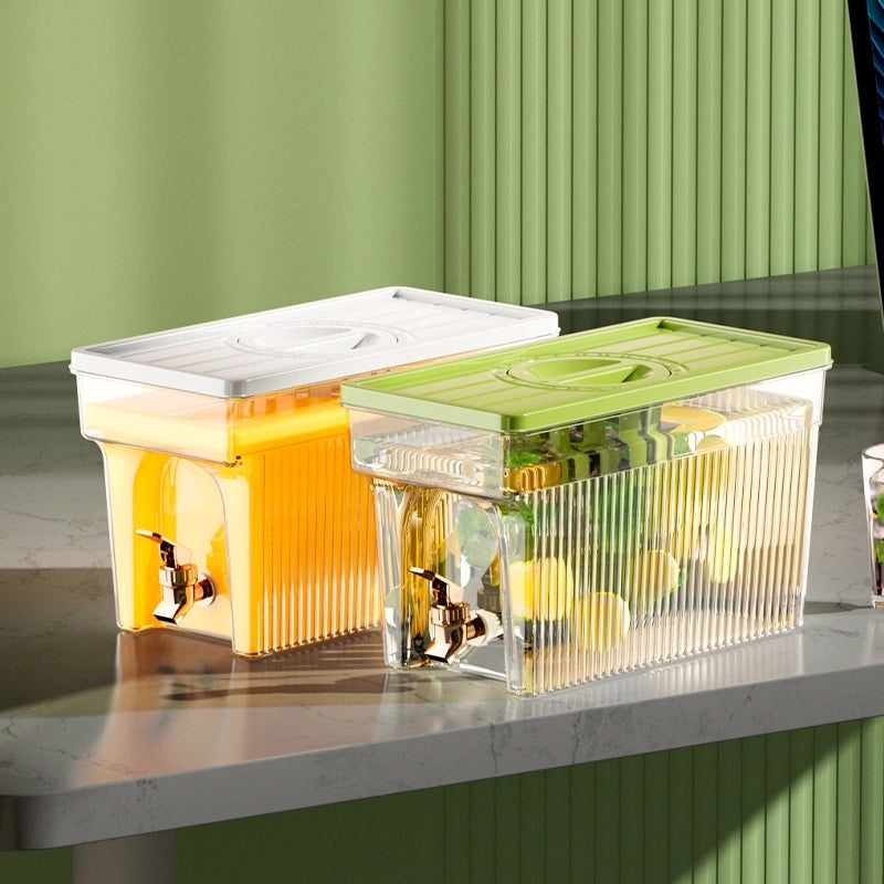 Lightweight Air-Cooled Fruit Juice Dispenser with Tap for Home Refrigerator | Drinkware & Beverage Dispensers