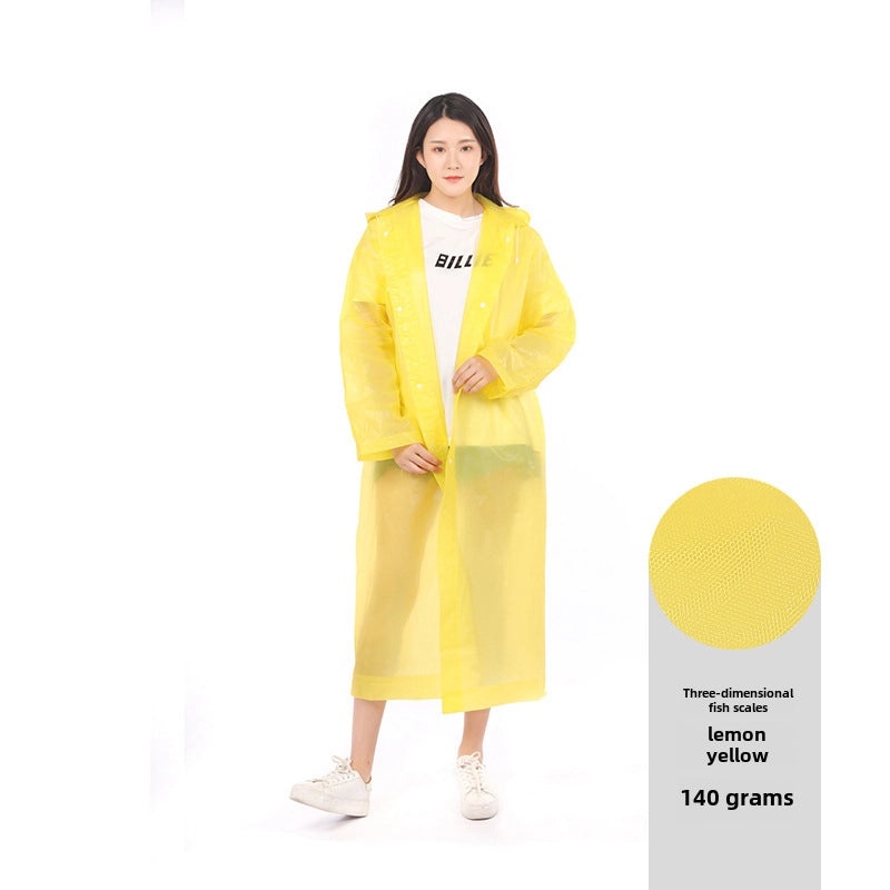 Thickened Disposable Adult Rain Poncho Lightweight EVA Outdoor Travel Raincoat with Logo Printing|Rain Gear & Ponchos