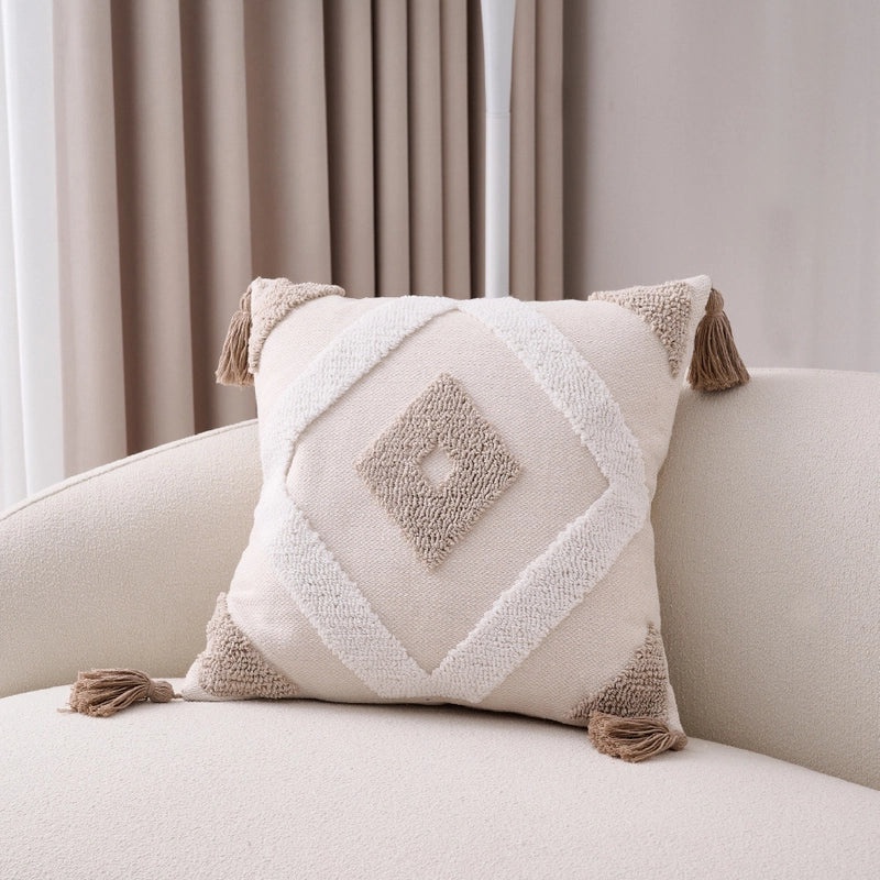 Geometric Stripe Cotton Linen Pillow Covers for Couch Sofa Decor | Home Decor & Pillow Covers