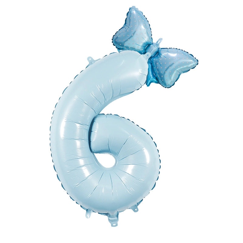 Modern Number Birthday Balloons Aluminum Foil Classic Basic Style | Party Decorations Balloons