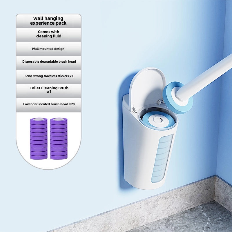 Disposable Toilet Brush Replacement Set Wall-Mounted Household Cleaning Brush | Bathroom Accessories