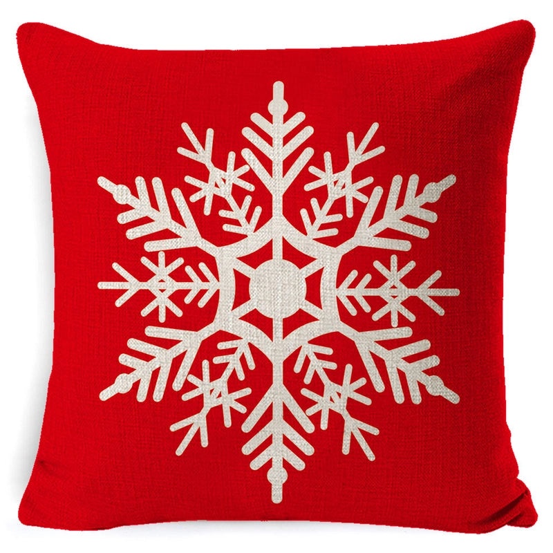 European Style Linen Christmas Pillow Cover for Sofa Cushion Cozy Home Decor|Home Decor & Accessories