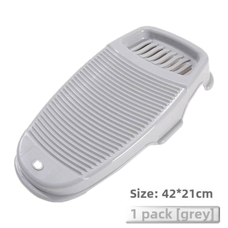 Thickened Mini Anti-Slip Plastic Washing Board for Clothes Laundry Household Dormitory Use|Home & Living