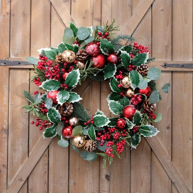 Christmas Rattan Wreath Home Wall Door Hanging Decoration|Home Decor
