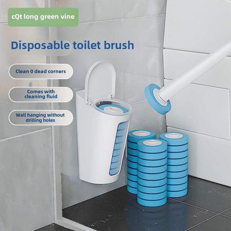 Disposable Toilet Brush Replacement Set Wall-Mounted Household Cleaning Brush | Bathroom Accessories