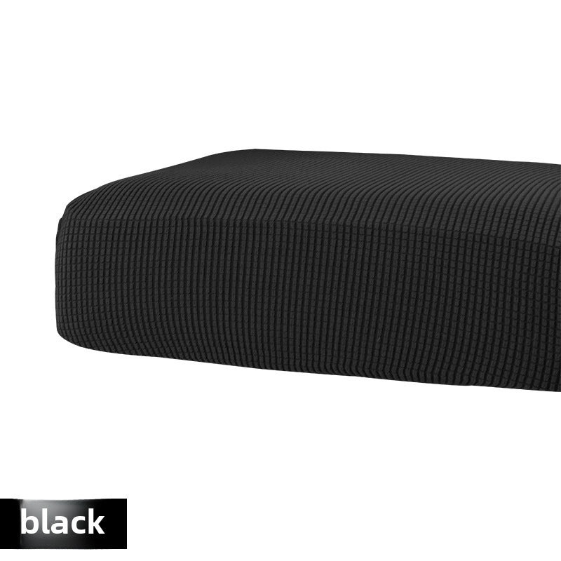 Solid Color Jacquard Knitted Elastic Sofa Cushion Cover Full Protection|Home Decor & Sofa Accessories