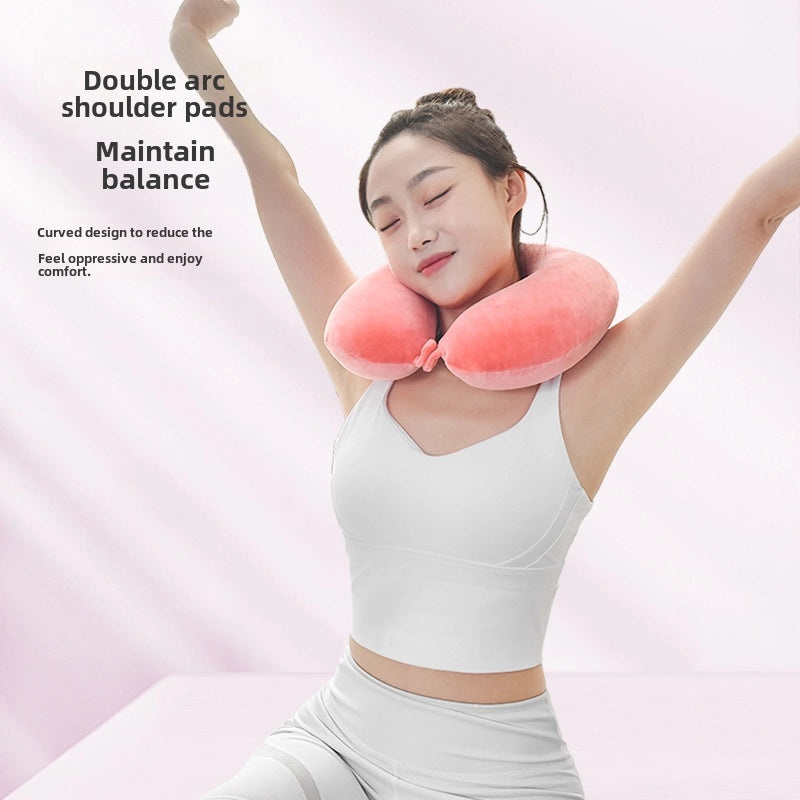 Memory Foam U-Shaped Travel Neck Pillow for Car, Plane, Student Nap | Travel Accessories