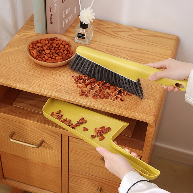 Soft Hair Dust Brush and Dustpan Set for Bed Sofa Desktop Cleaning|Home Cleaning Tools