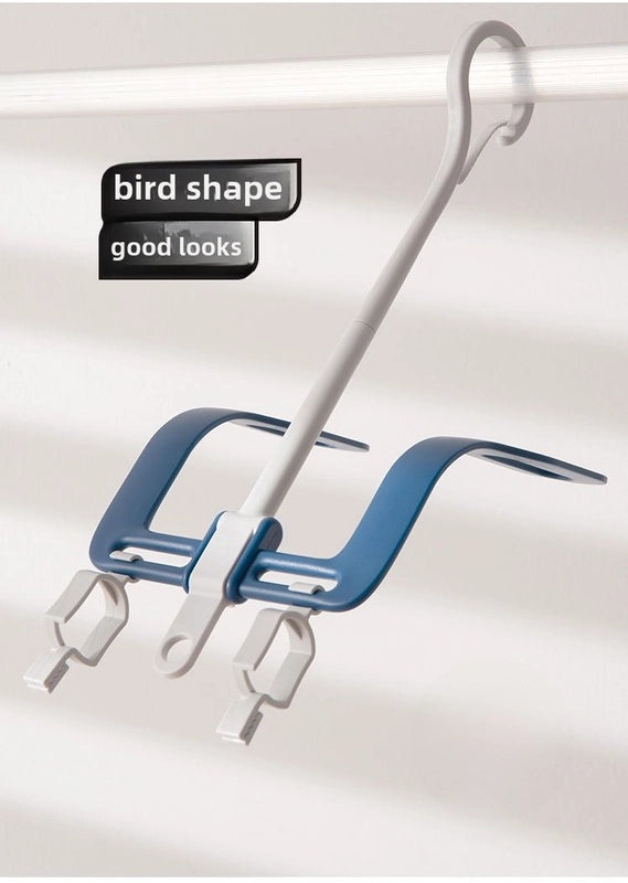 Multifunctional Rotating Folding Shoe Rack with Draining Clips for Dorm Balcony Drying | Home Storage & Organization