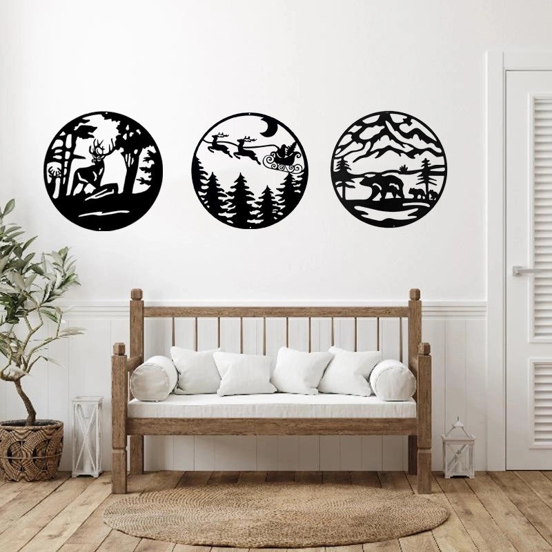 European Iron Wall Hanging Pendant Decorative Home Wall Art Living Room Ornament|Home Decor