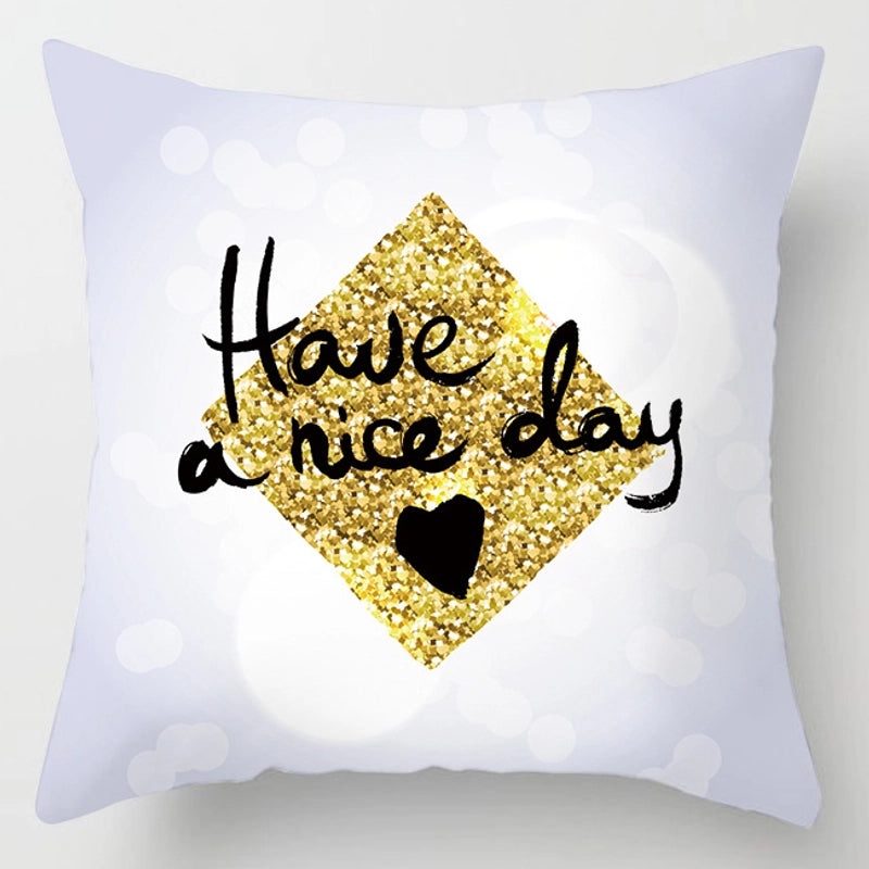 Minimalist Letter Polyester Pillow Covers for Couch and Sofa Decor|Home Decor Pillows