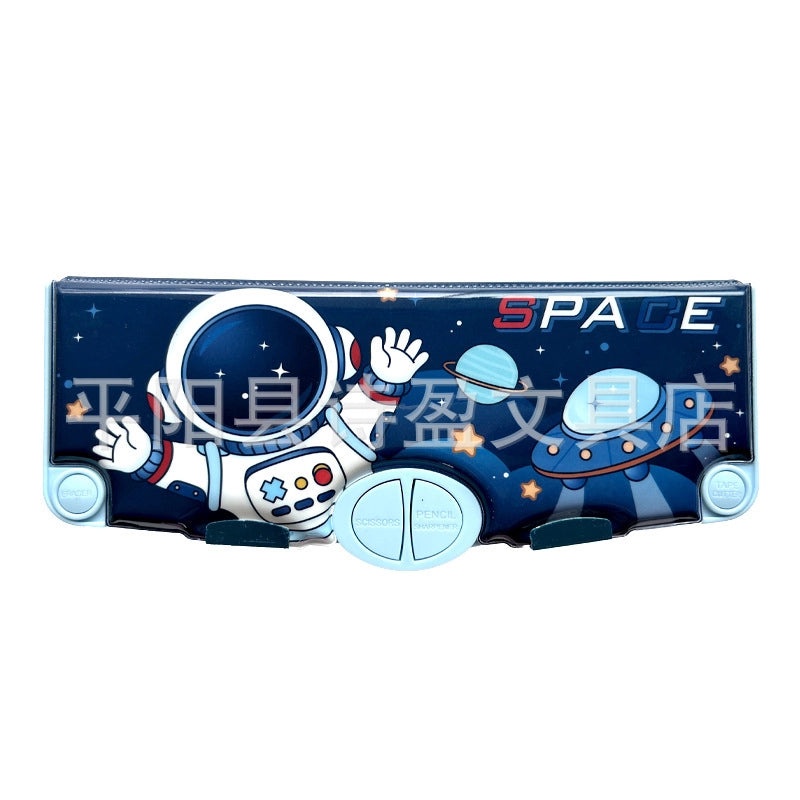 Large Capacity Double Layer Kids Pencil Box Cute Plastic Stationery Organizer for Boys Girls School Office|School Supplies