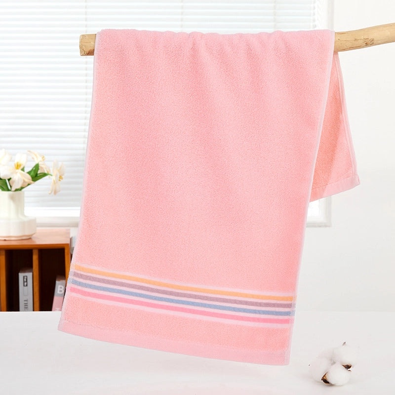 Pure Cotton Thickened Adult Face Towel with Watergrain Texture and Embroidered Logo|Home & Living Towels