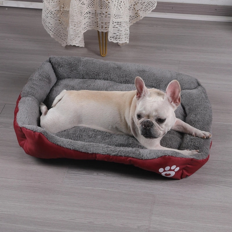 Candy Color Square Pet Nest for Dogs and Cats Universal Kennel Mat with PP Cotton Filling | Pet Beds & Accessories