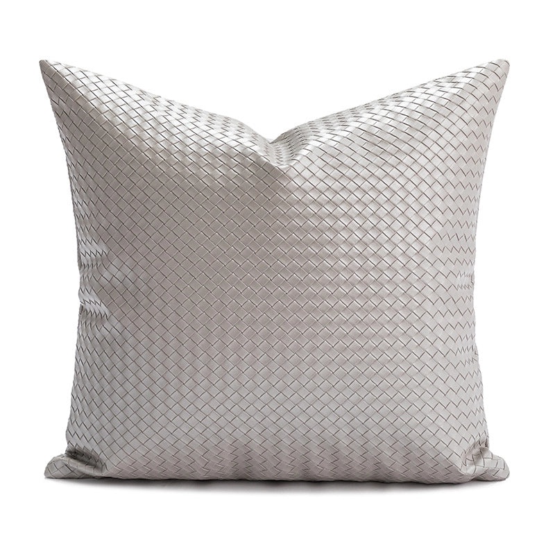 Elegant Simple Solid Color PU Leather Pillow Covers|Home Decor Accessories