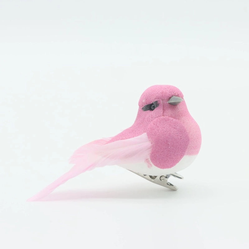 Red Bird Christmas Tree Clip 6cm Mini Simulation Garland Decoration with Feet|Holiday Ornaments